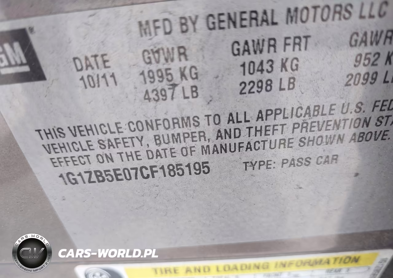 2012 Chevrolet Malibu Ls VIN:1G1ZB5E07CF185195 - 9