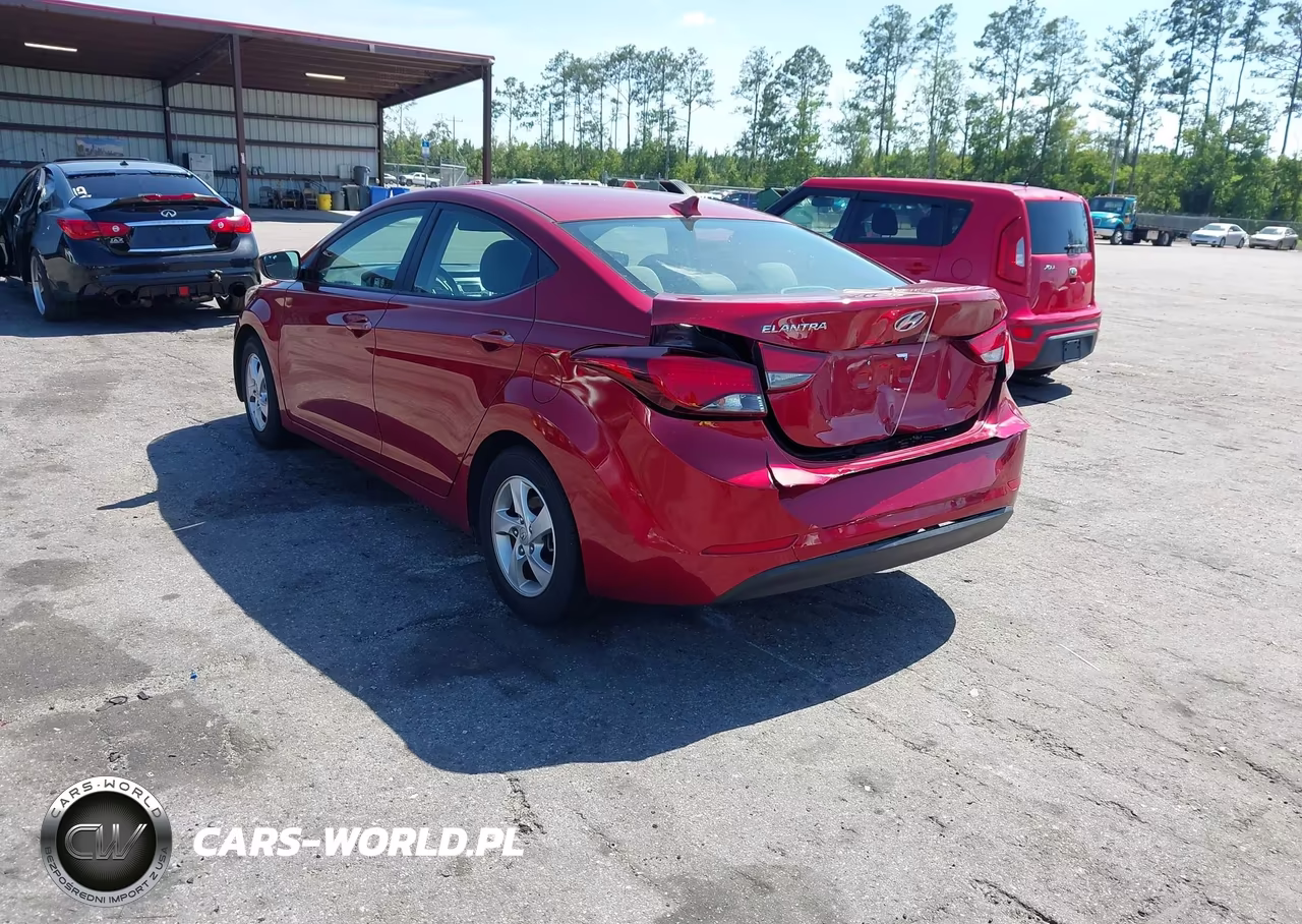 2014 Hyundai Elantra Se VIN:5NPDH4AE4EH466665 - 3