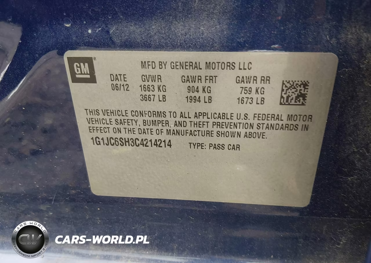2012 Chevrolet Sonic 2Lt VIN:1G1JC6SH3C4214214 - 9