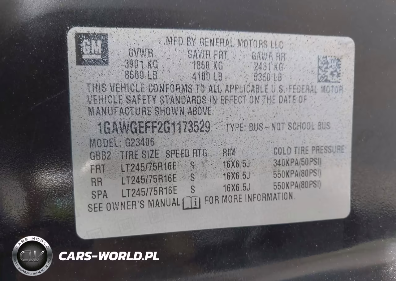2016 Chevrolet Express 2500 Ls VIN:1GAWGEFF2G1173529 - 9