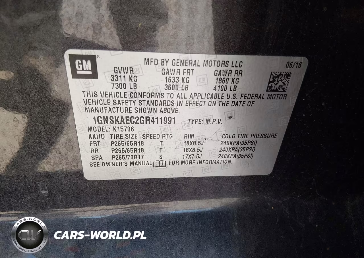 2016 Chevrolet Tahoe Ls VIN:1GNSKAEC2GR411991 - 9