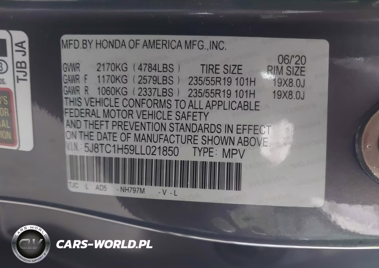 2020 Acura Rdx Technology Package VIN:5J8TC1H59LL021850 - 9