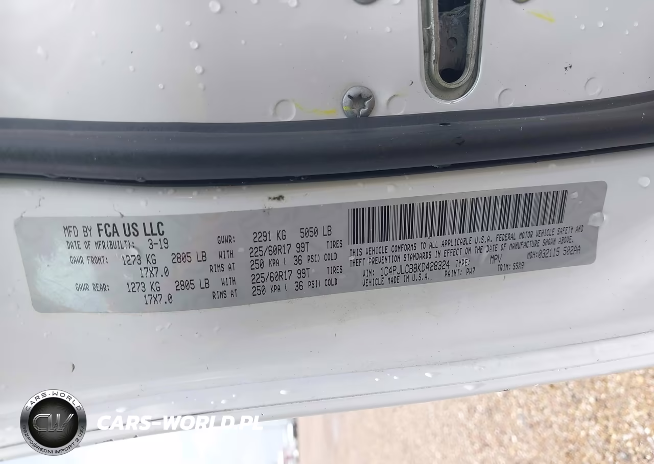 2019 Jeep Cherokee Latitude Fwd VIN:1C4PJLCB8KD428324 - 9