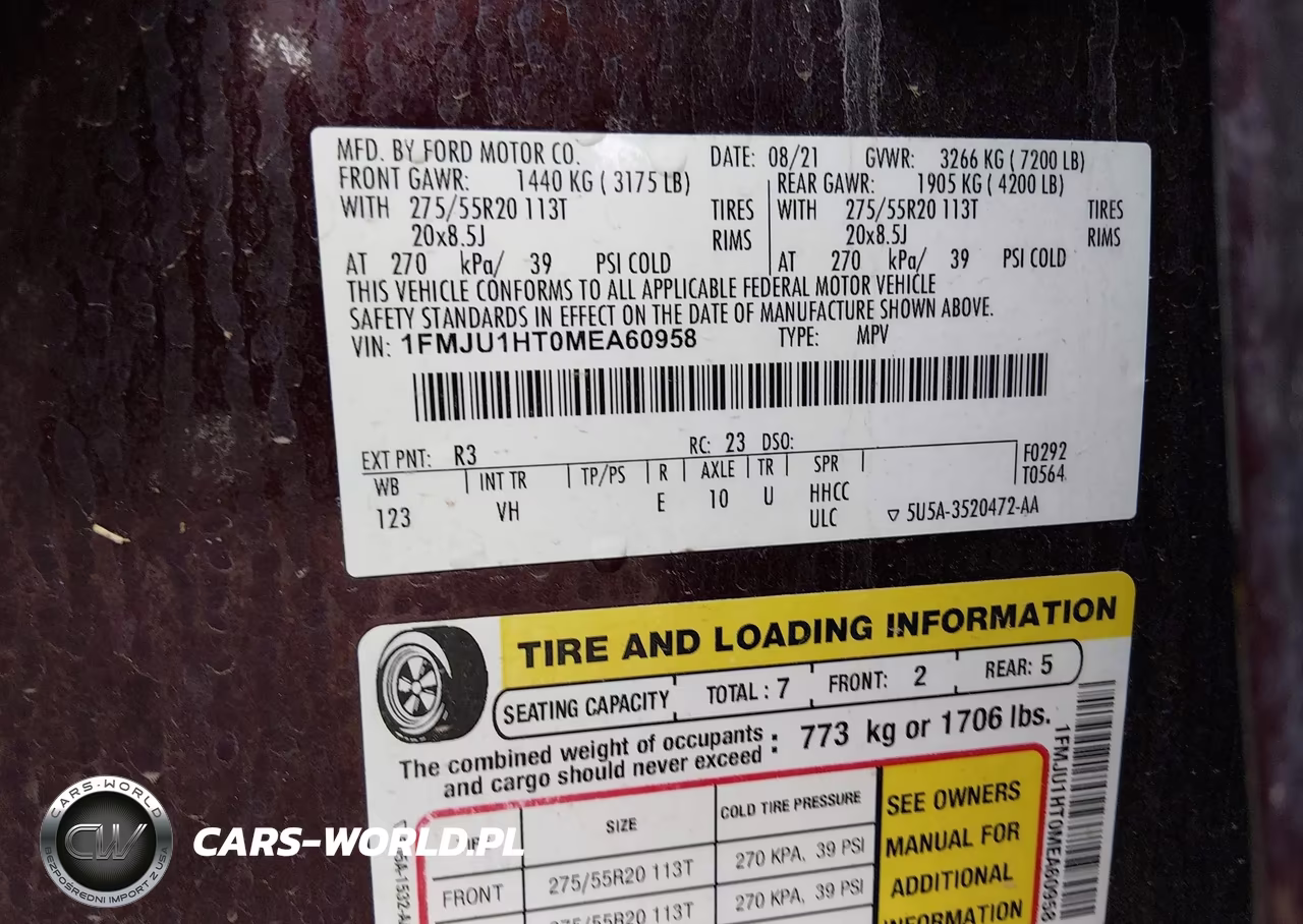 2021 Ford Expedition Xlt VIN:1FMJU1HT0MEA60958 - 9