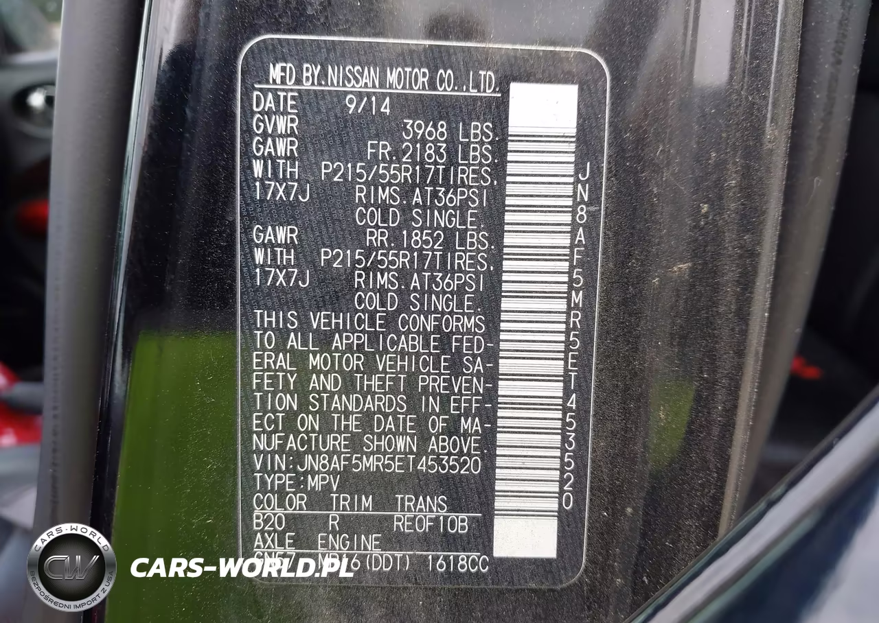 2014 Nissan Juke Sl VIN:JN8AF5MR5ET453520 - 9