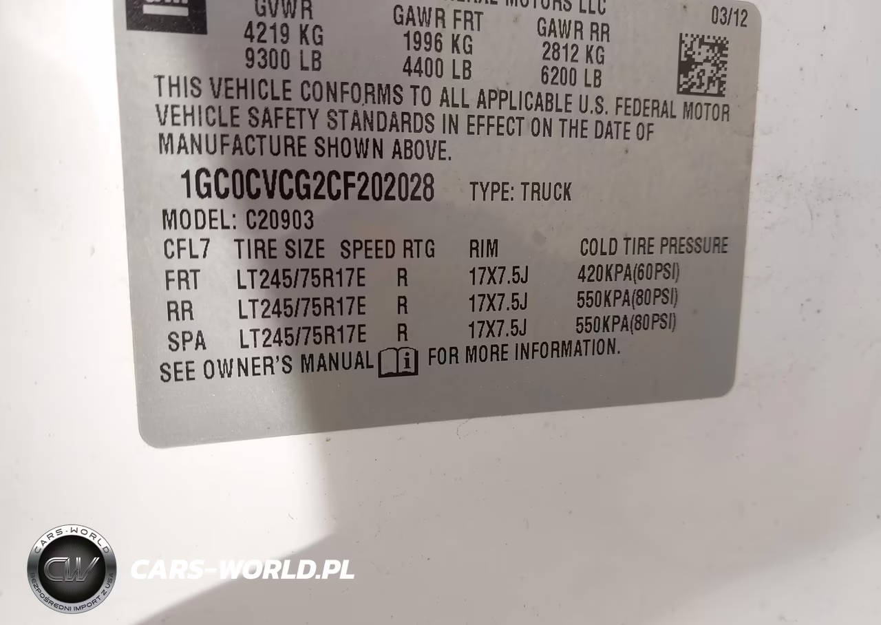2012 Chevrolet Silverado 2500Hd Work Truck VIN:1GC0CVCG2CF202028 - 9
