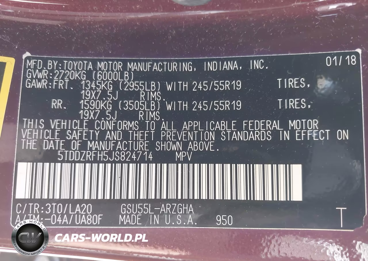 2018 Toyota Highlander Limited VIN:5TDDZRFH5JS824714 - 9