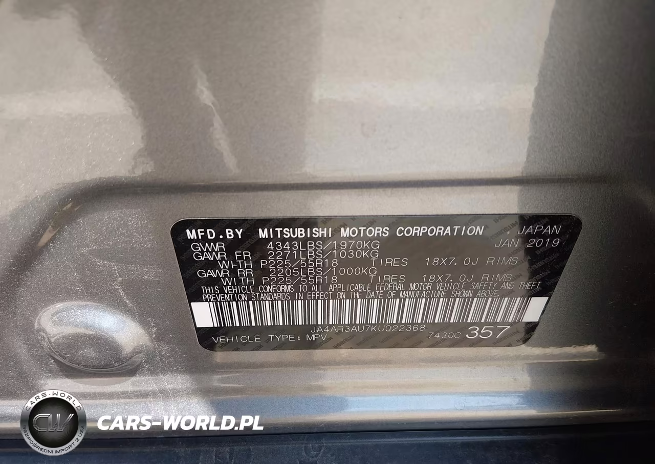2019 Mitsubishi Outlander Sport 2.0 Se VIN:JA4AR3AU7KU022368 - 9