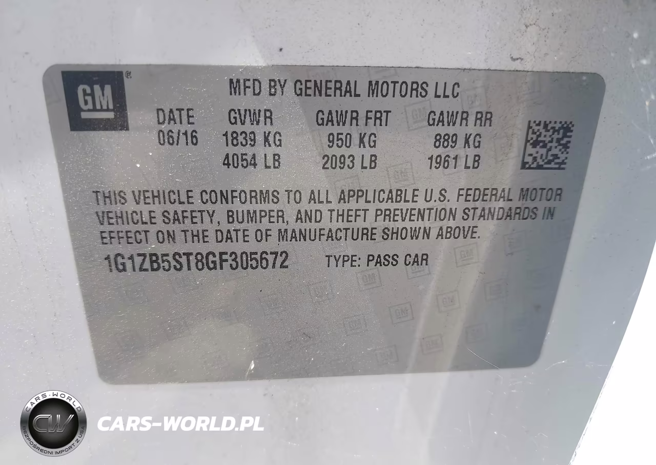 2016 Chevrolet Malibu Ls VIN:1G1ZB5ST8GF305672 - 9