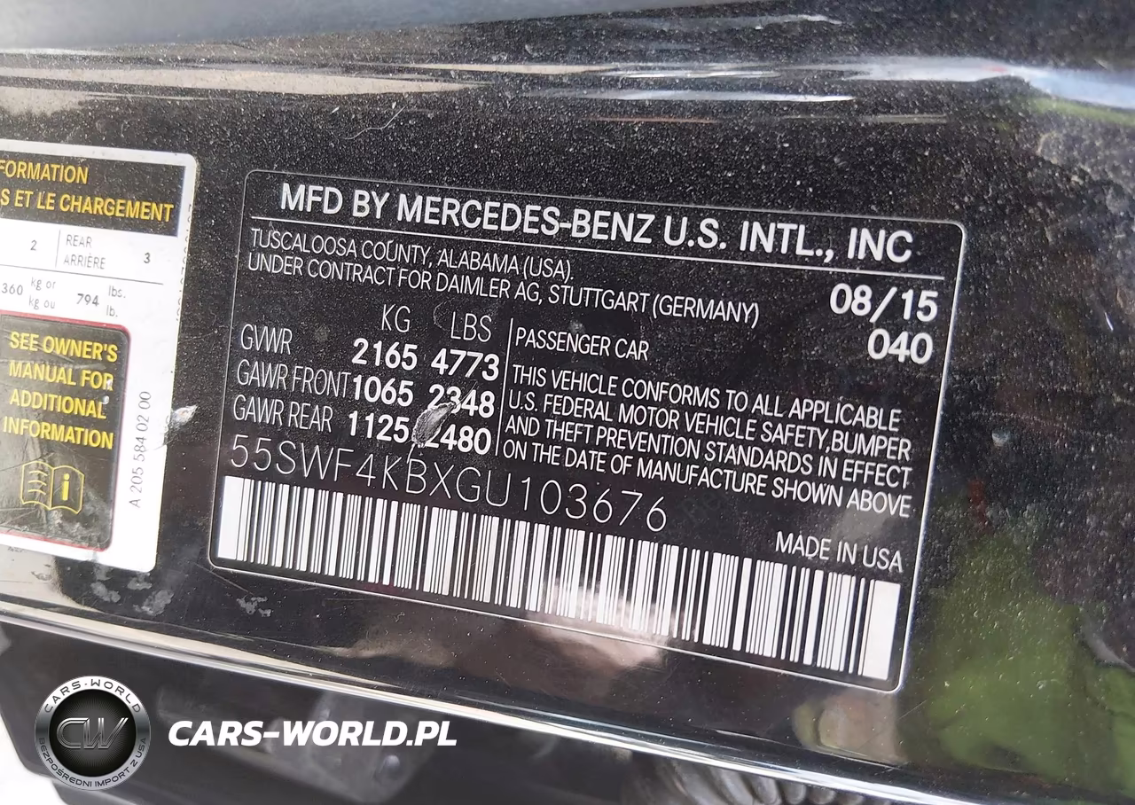 2016 Mercedes-Benz C 300 4Matic VIN:55SWF4KBXGU103676 - 9