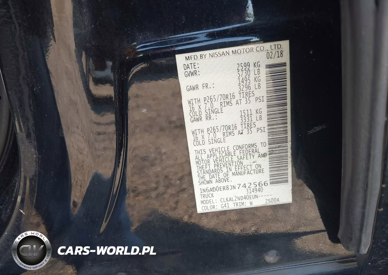 2018 Nissan Frontier Sv VIN:1N6AD0ER8JN742566 - 9