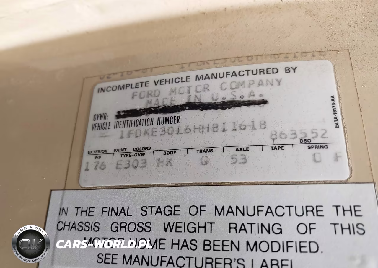 1987 Ford Econoline E350 Cutaway Van VIN:1FDKE30L6HHB11618 - 9