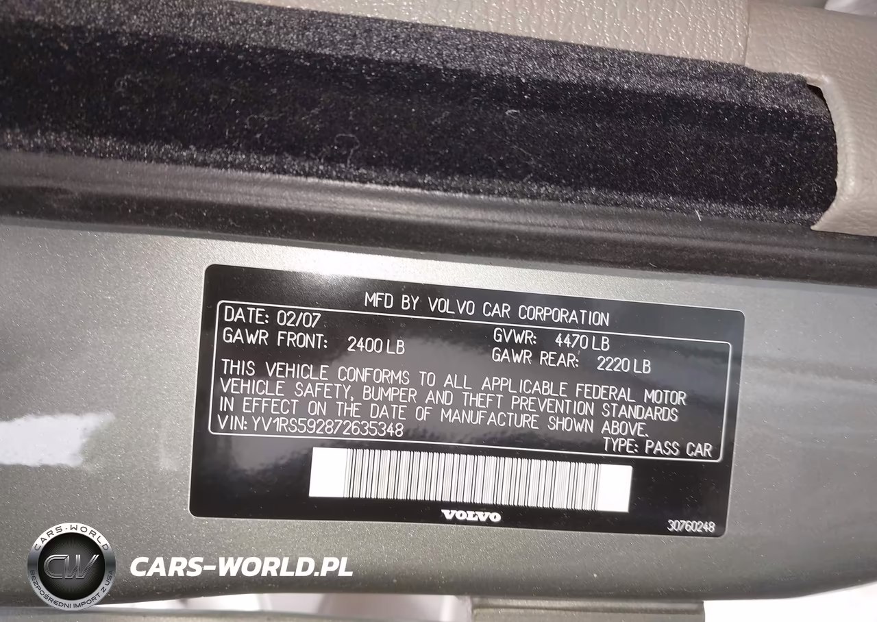 2007 Volvo S60 2.5T VIN:YV1RS592872635348 - 9