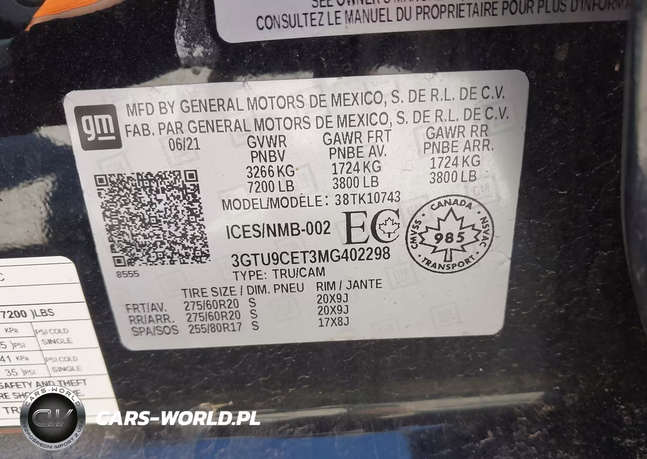 2021 GMC Sierra 1500 Elevation VIN:3GTU9CET3MG402298 - 9