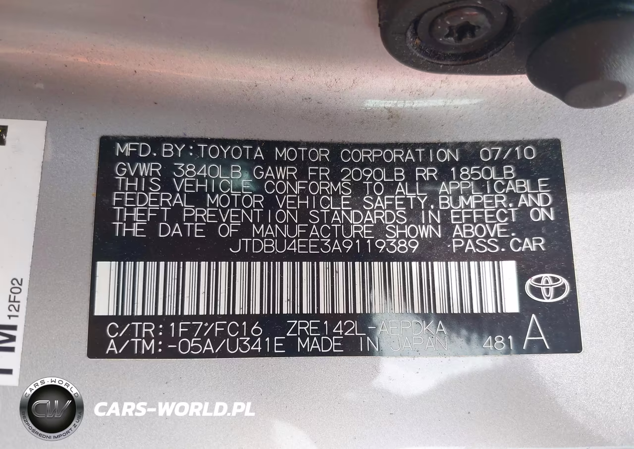 2010 Toyota Corolla Le VIN:JTDBU4EE3A9119389 - 9