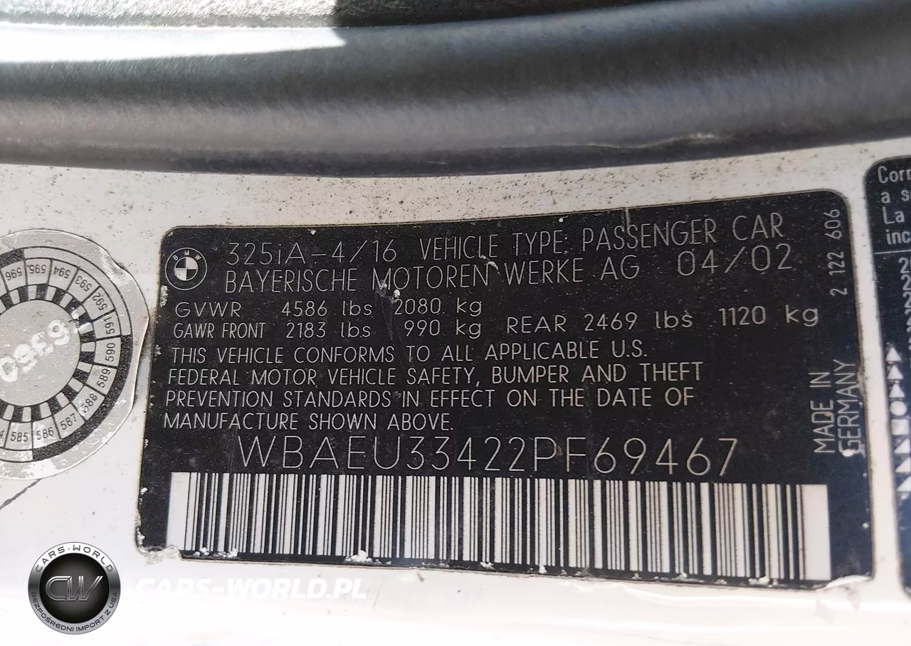2002 BMW 325Xi VIN:WBAEU33422PF69467 - 9
