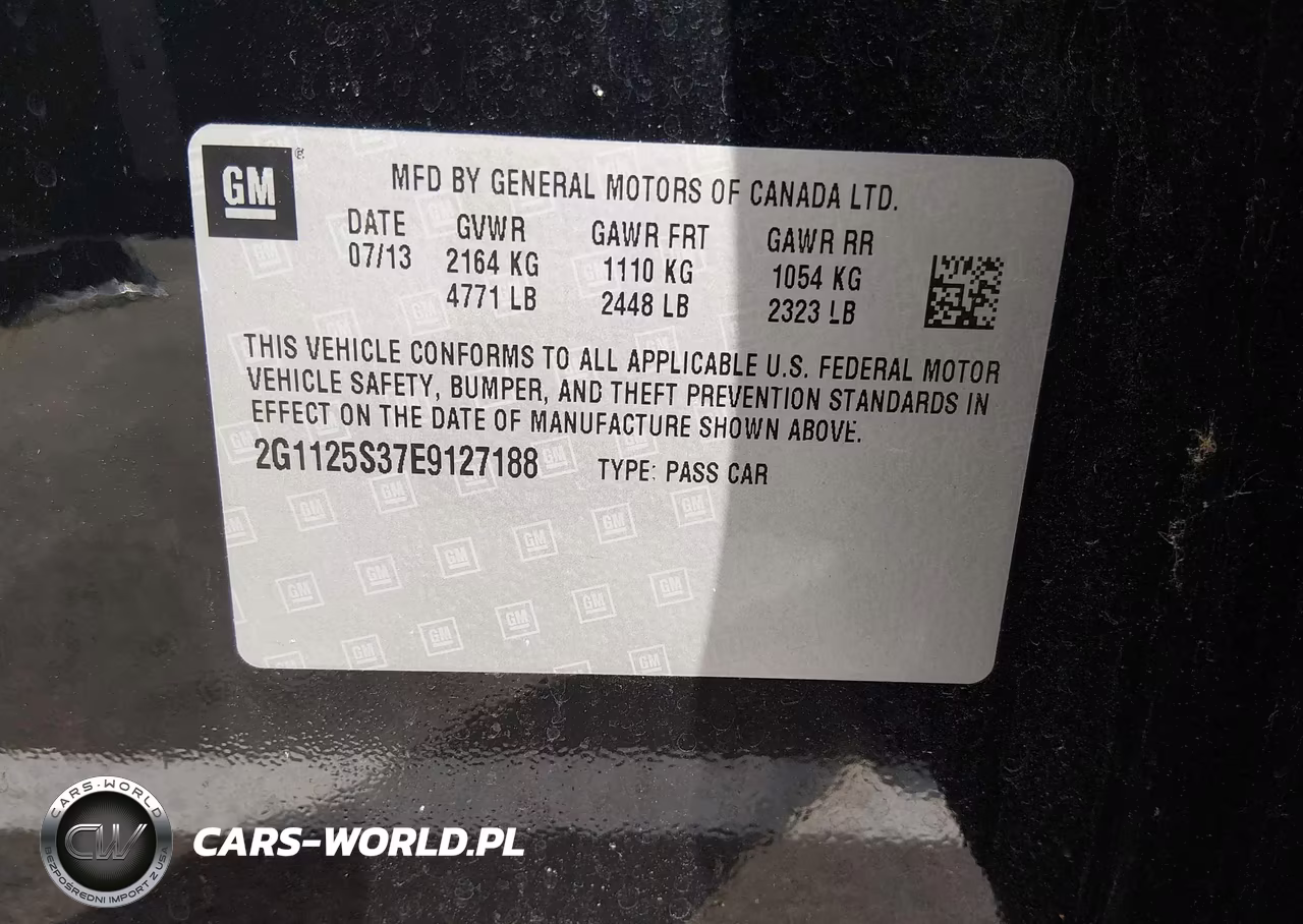 2014 Chevrolet Impala 2Lt VIN:2G1125S37E9127188 - 9