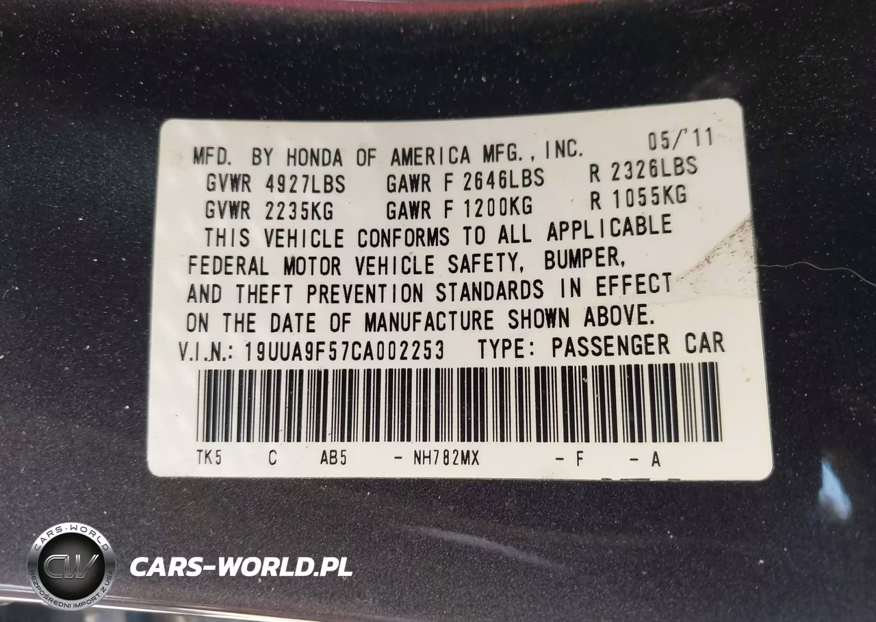 2012 Acura Tl 3.7 VIN:19UUA9F57CA002253 - 9