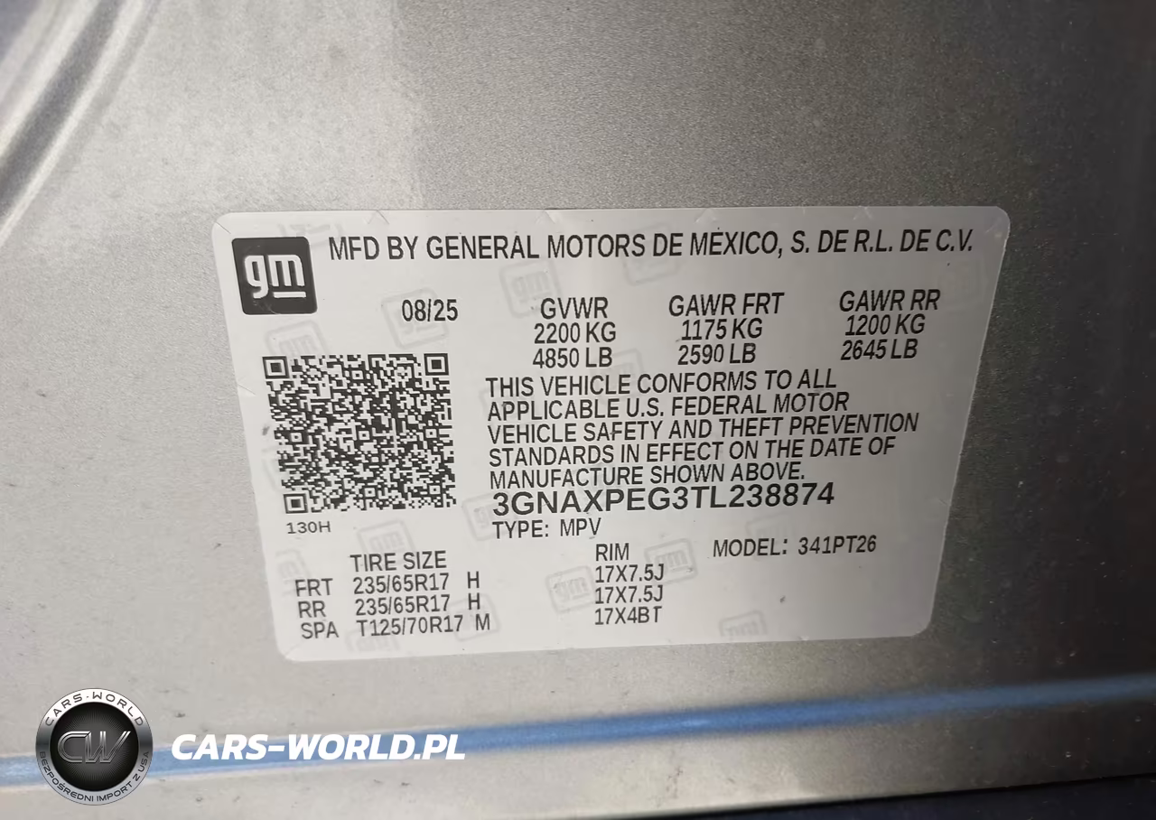 2026 Chevrolet Equinox Awd Lt VIN:3GNAXPEG3TL238874 - 9