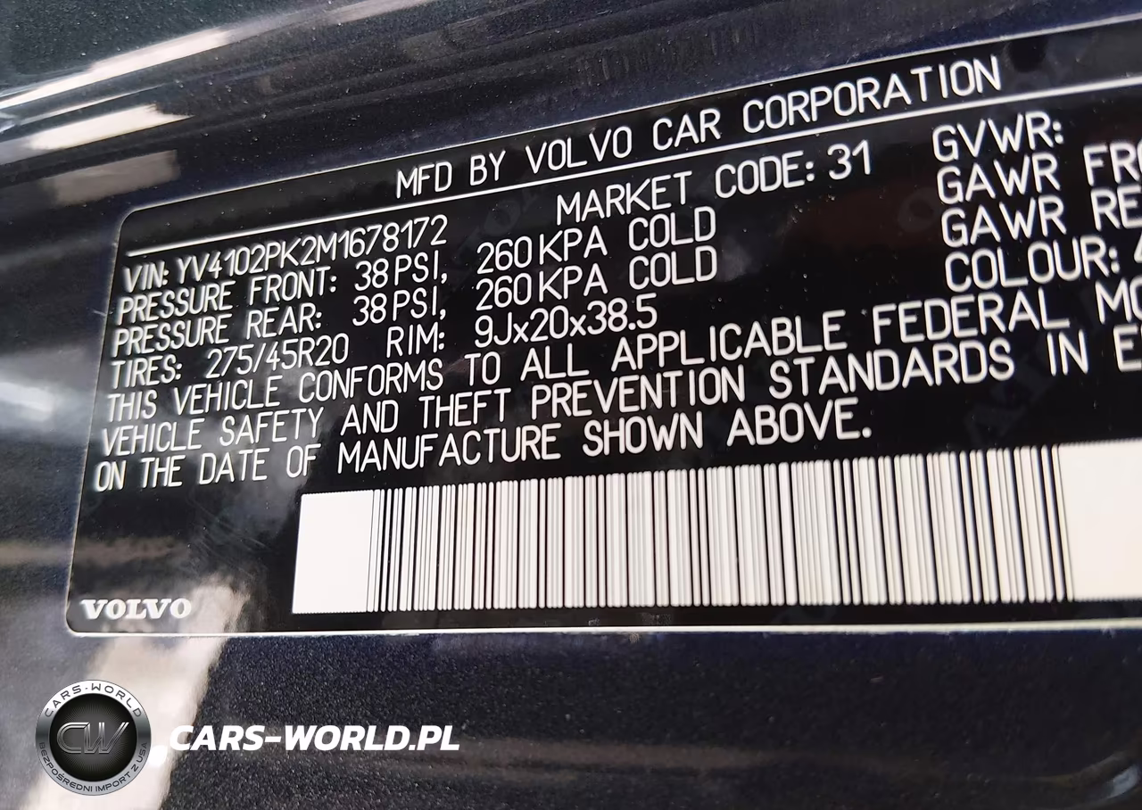 2021 Volvo Xc90 T5 Momentum 7 Passenger VIN:YV4102PK2M1678172 - 9