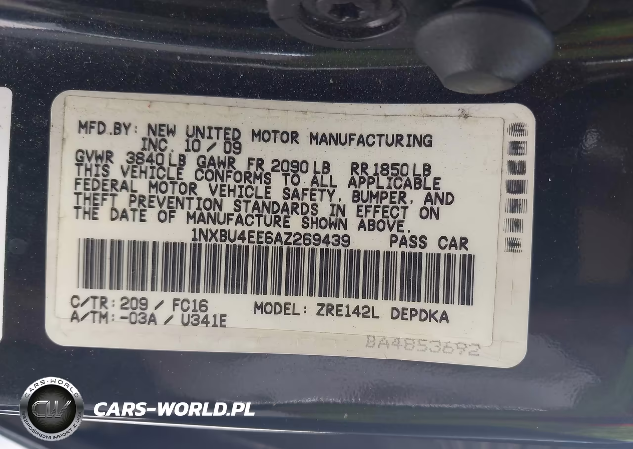 2010 Toyota Corolla Le VIN:1NXBU4EE6AZ269439 - 9