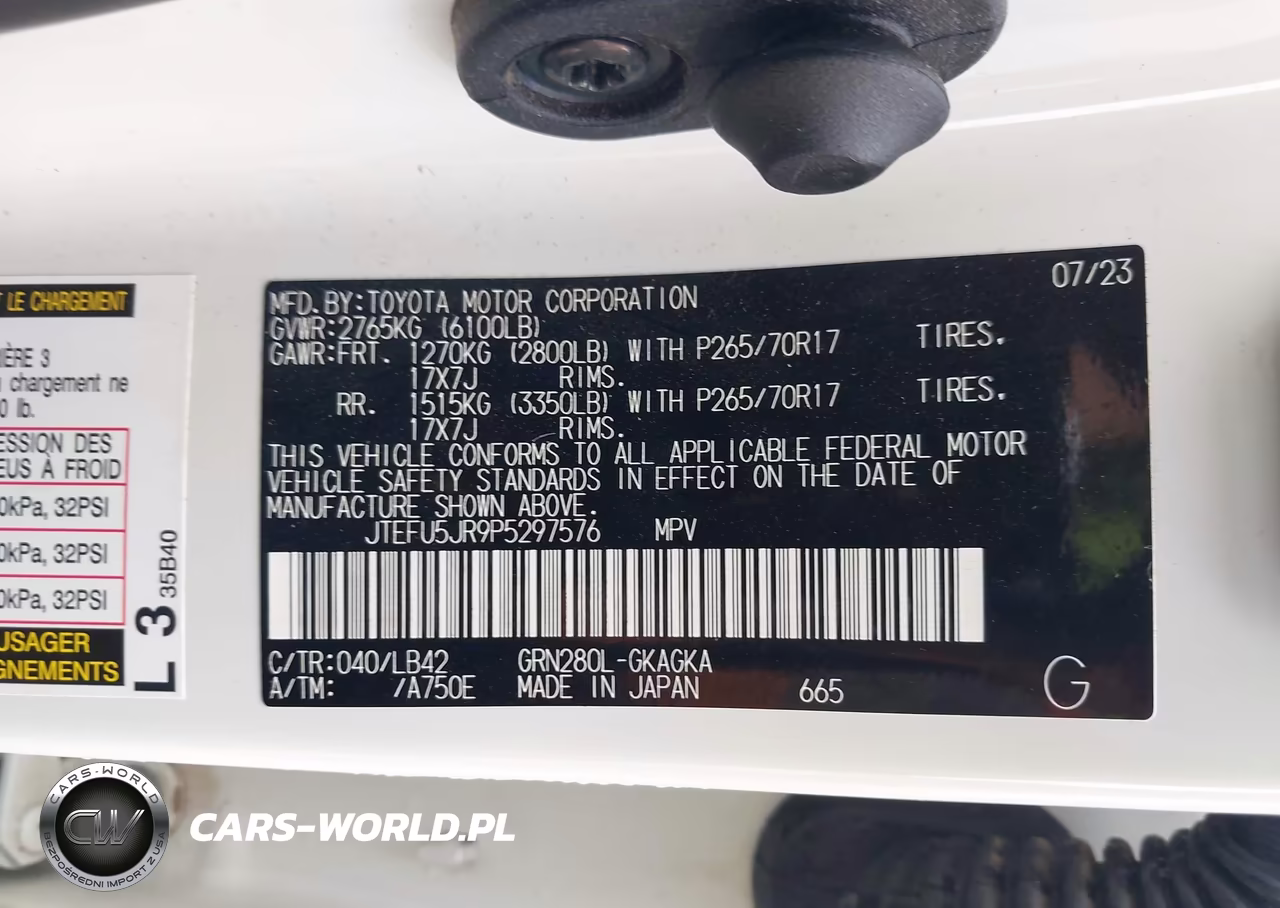 2023 Toyota 4Runner Sr5 Premium VIN:JTEFU5JR9P5297576 - 9