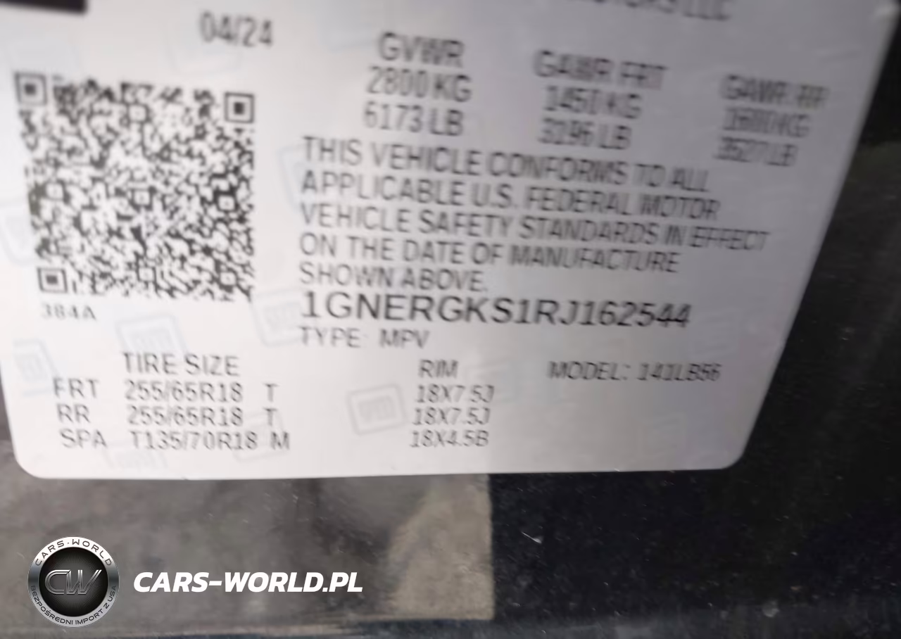 2024 Chevrolet Traverse Fwd Lt VIN:1GNERGKS1RJ162544 - 9
