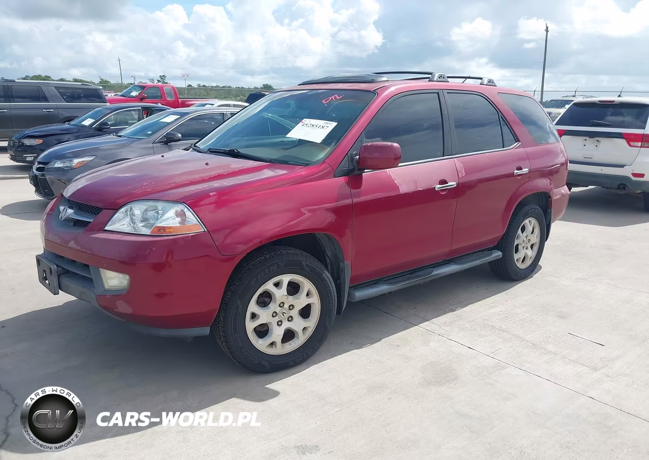 2002 Acura Mdx VIN:2HNYD188X2H539614 - 2
