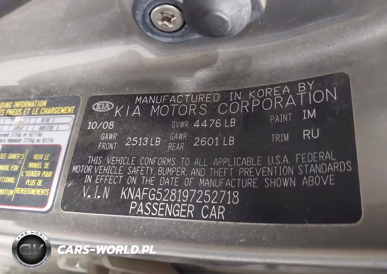 2009 Kia Rondo Lx VIN:KNAFG528197252718 - 9