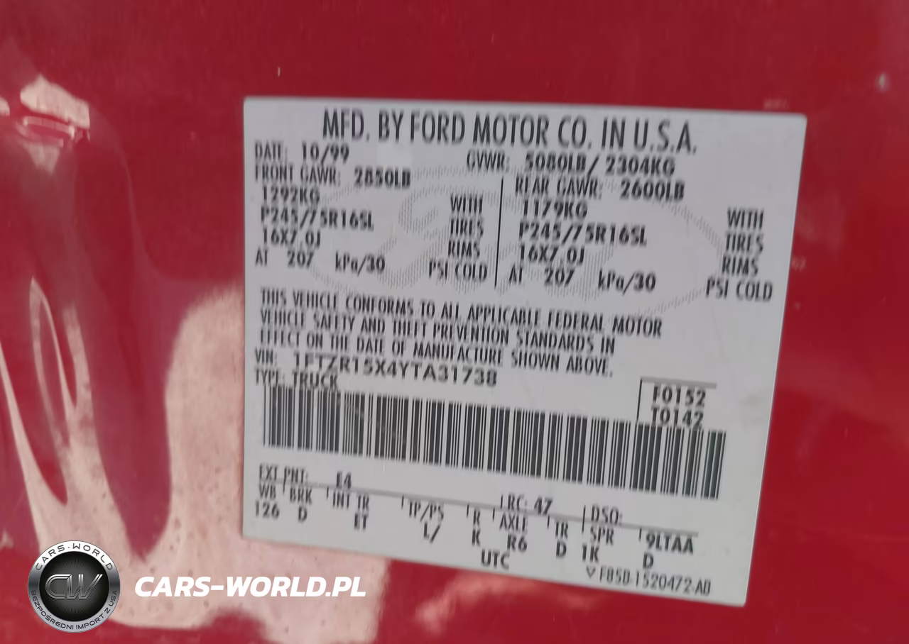 2000 Ford Ranger Xlt VIN:1FTZR15X4YTA31738 - 9
