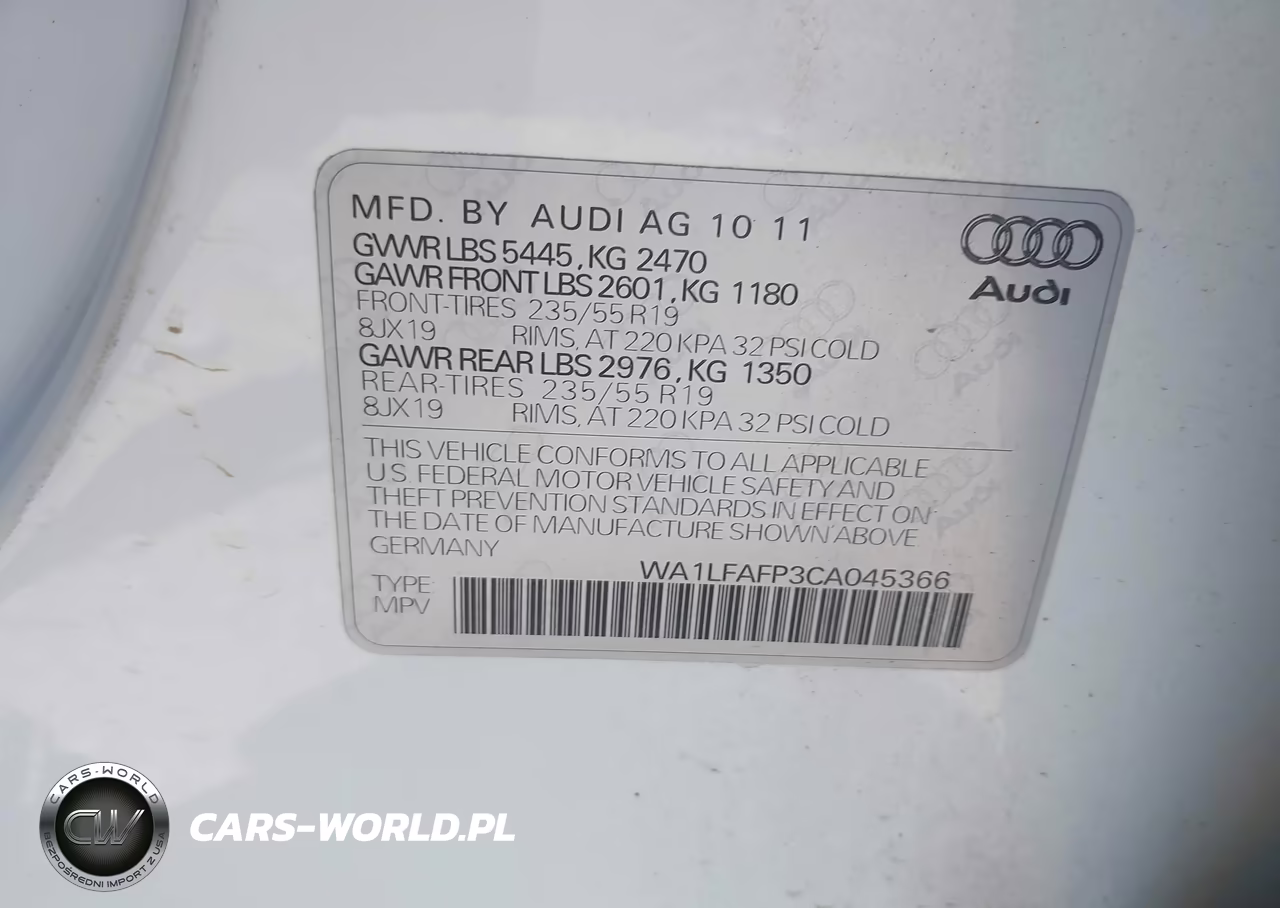 2012 Audi Q5 2.0T Premium VIN:WA1LFAFP3CA045366 - 9