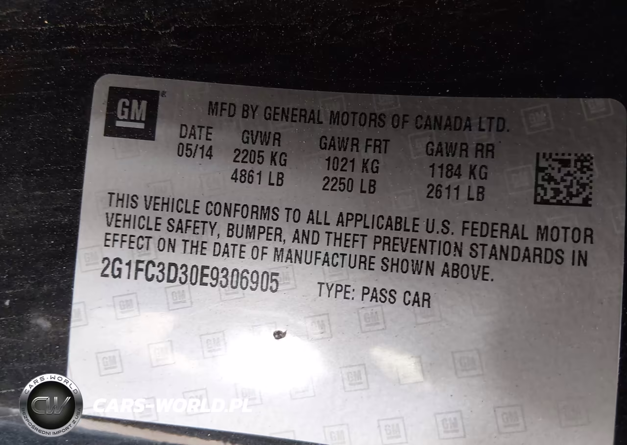 2014 Chevrolet Camaro 2Lt VIN:2G1FC3D30E9306905 - 9