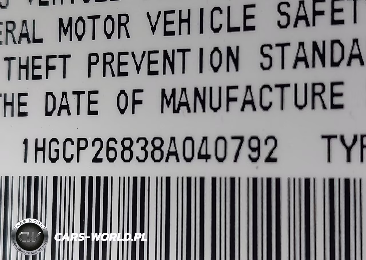 2008 Honda Accord 2.4 Ex-L VIN:1HGCP26838A040792 - 9
