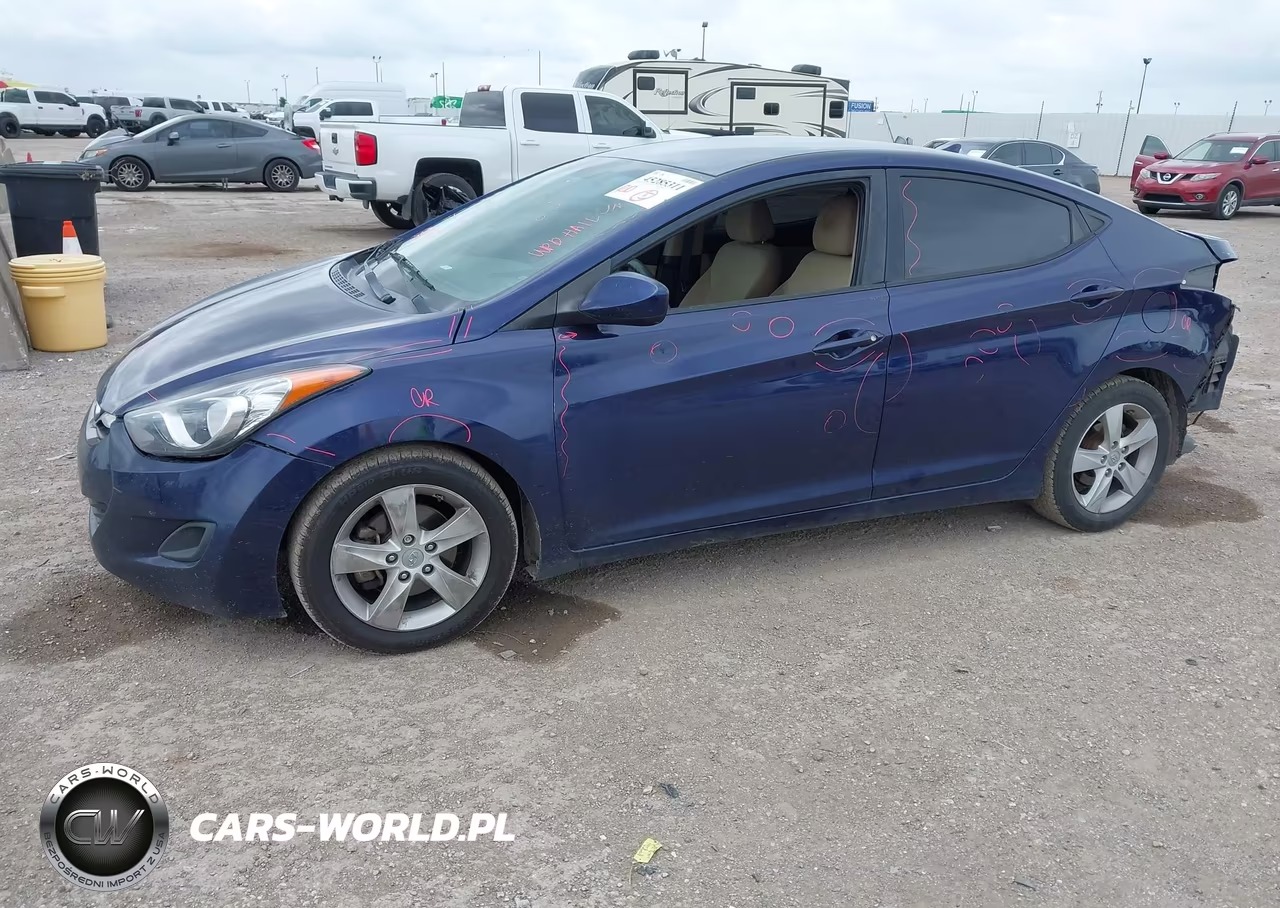 2013 Hyundai Elantra Gls VIN:5NPDH4AEXDH312573 - 2