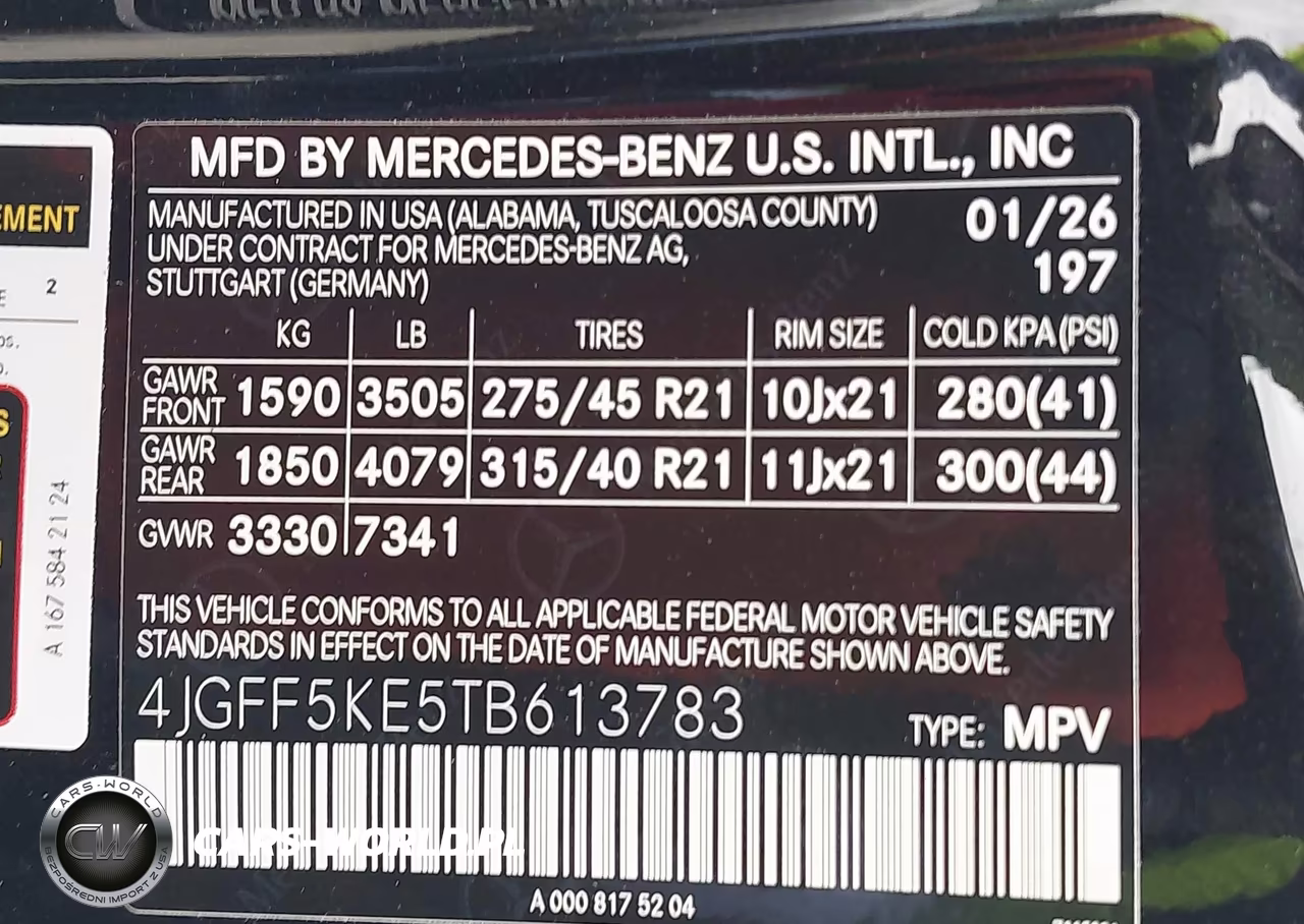 2026 Mercedes-Benz Gls 450 4Matic VIN:4JGFF5KE5TB613783 - 9