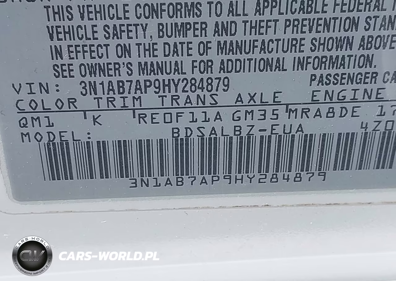 2017 Nissan Sentra S VIN:3N1AB7AP9HY284879 - 9
