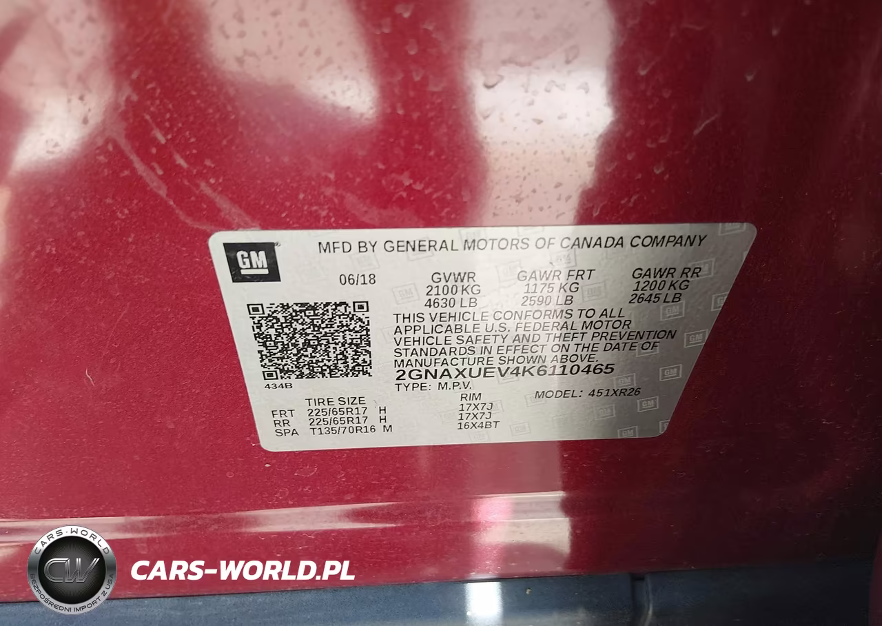 2019 Chevrolet Equinox Lt VIN:2GNAXUEV4K6110465 - 9