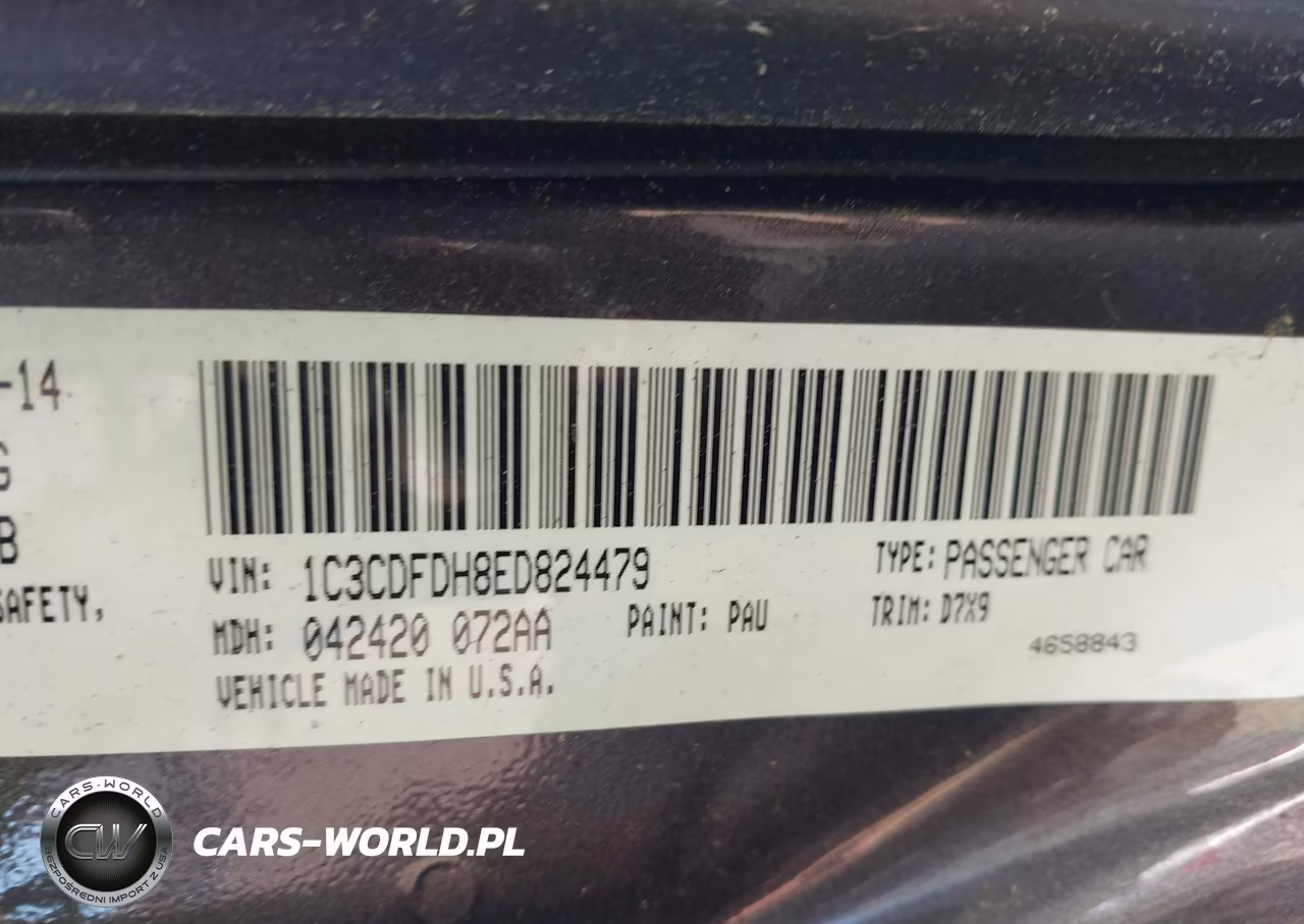 2014 Dodge Dart Aero VIN:1C3CDFDH8ED824479 - 9