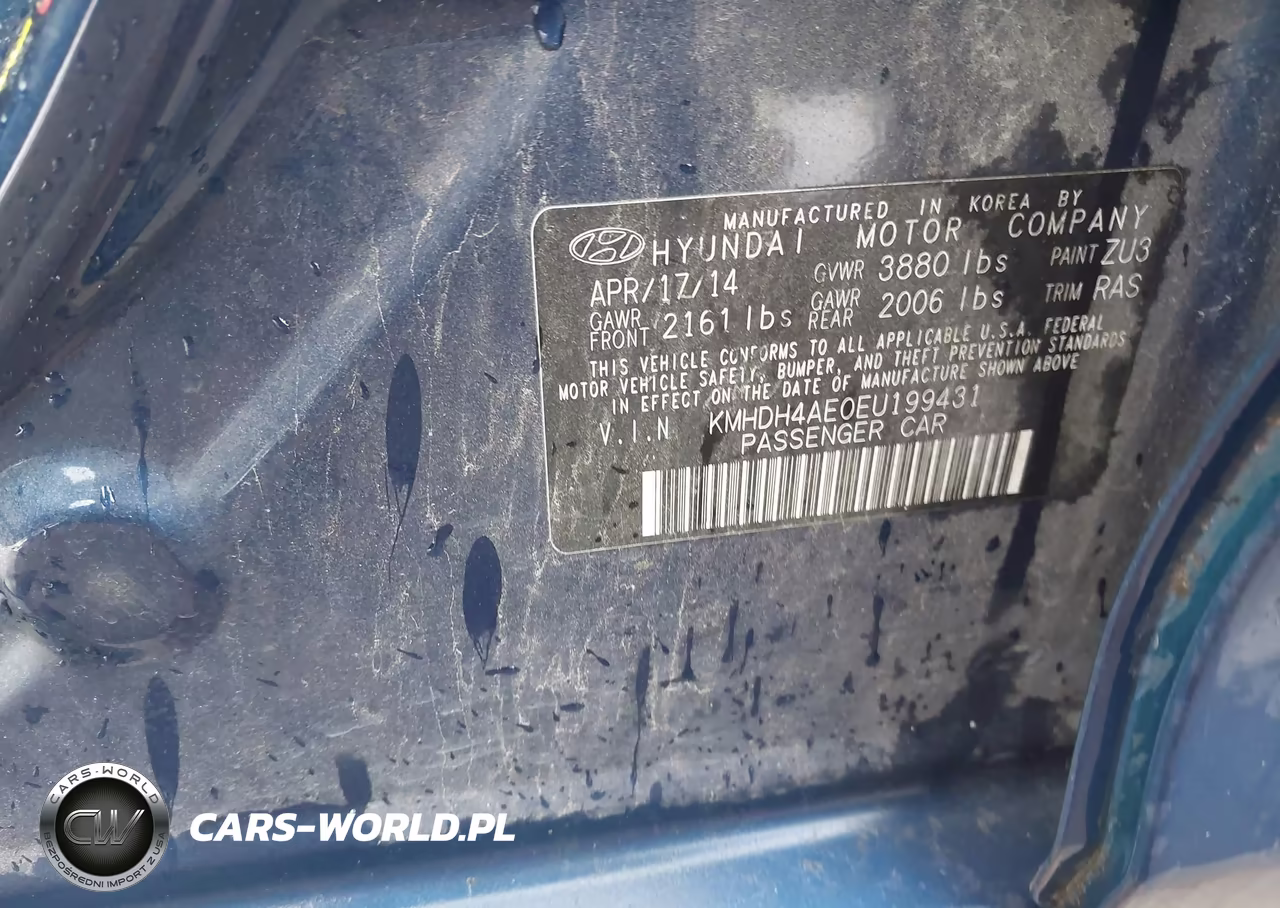 2014 Hyundai Elantra Se VIN:KMHDH4AE0EU199431 - 9