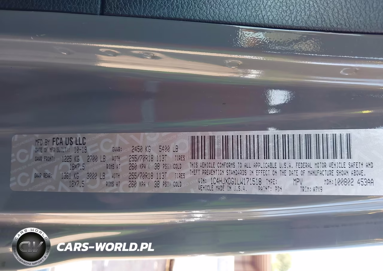 2020 Jeep Wrangler Unlimited Sport Altitude 4X4 VIN:1C4HJXDG1LW171518 - 9