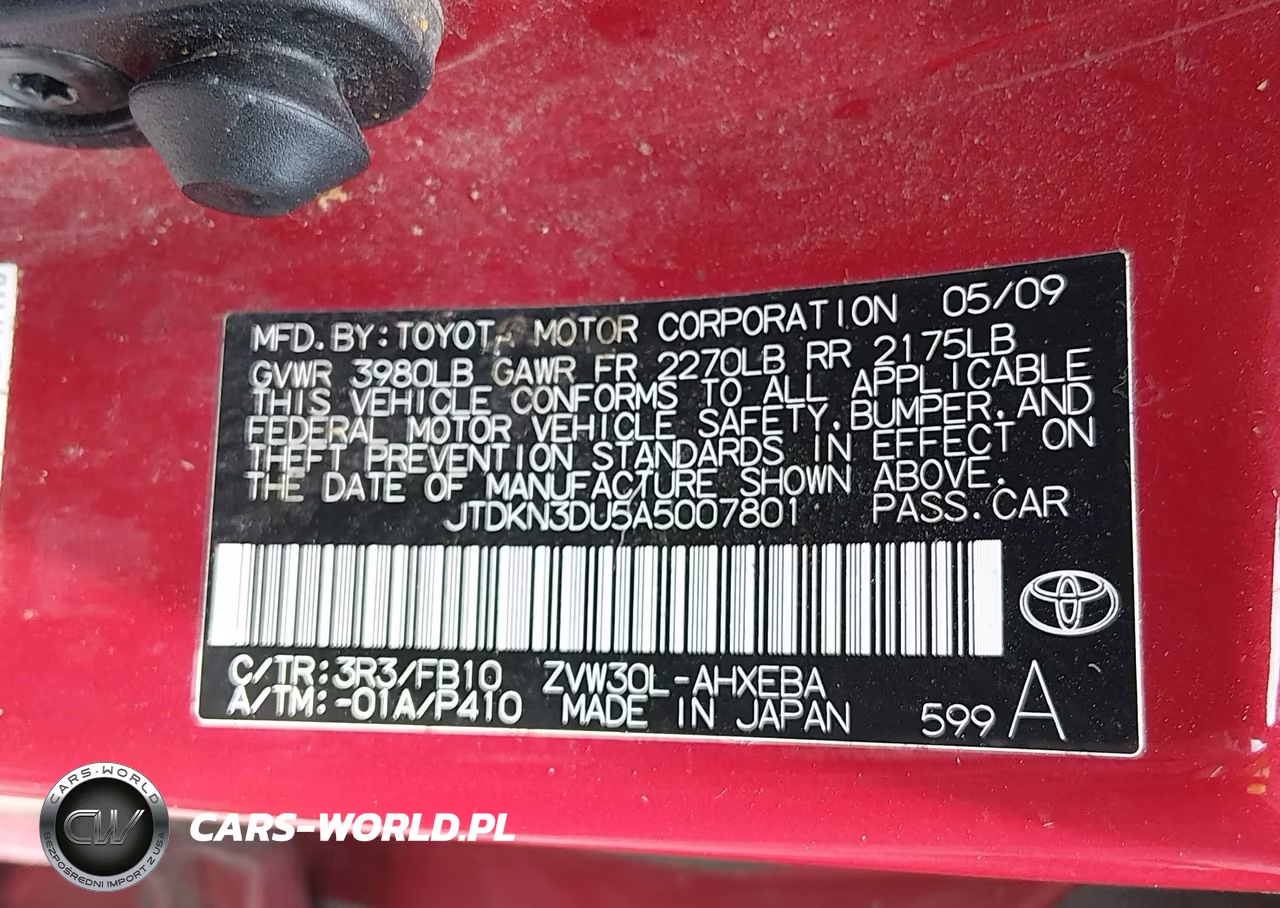2010 Toyota Prius Iii VIN:JTDKN3DU5A5007801 - 9