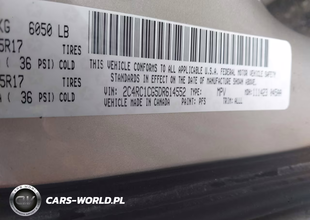 2013 Chrysler Town & Country Touring-L VIN:2C4RC1CG5DR614552 - 9