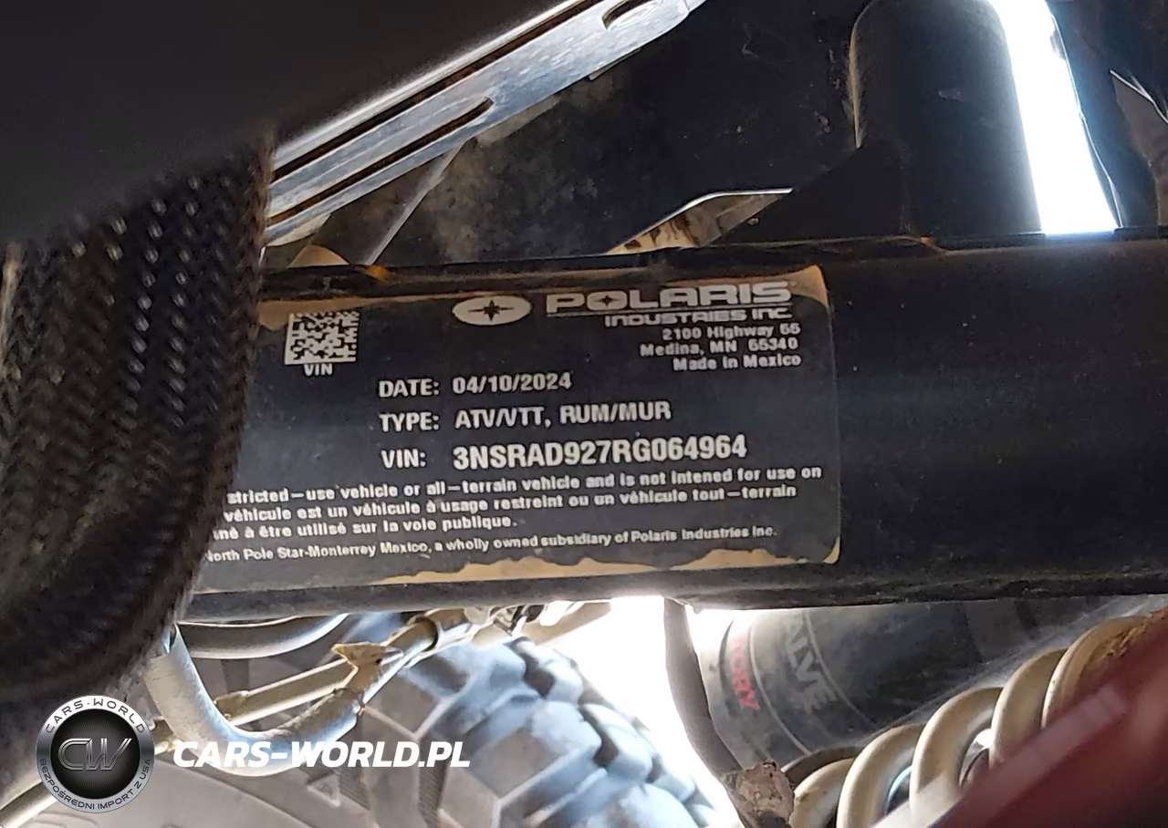 2024 Polaris Rzr Pro Xp Ultimate VIN:3NSRAD927RG064964 - 10