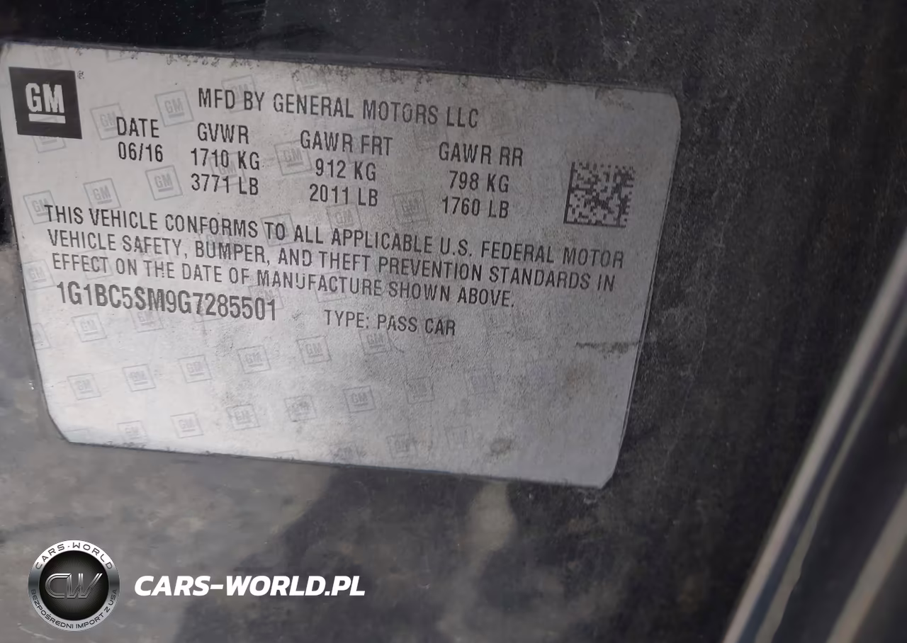 2016 Chevrolet Cruze Ls Auto VIN:1G1BC5SM9G7285501 - 9