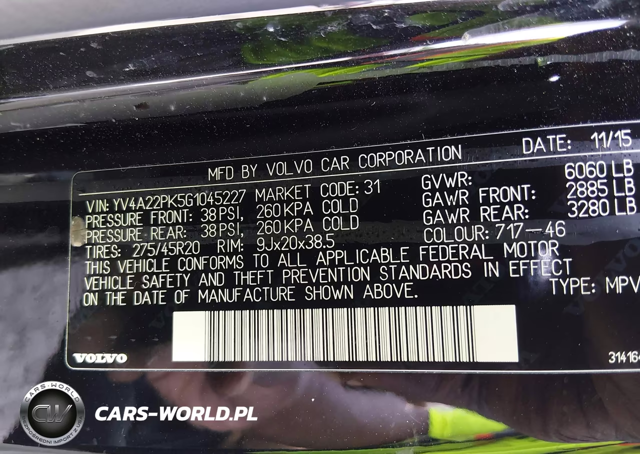 2016 Volvo Xc90 T6 Momentum VIN:YV4A22PK5G1045227 - 9