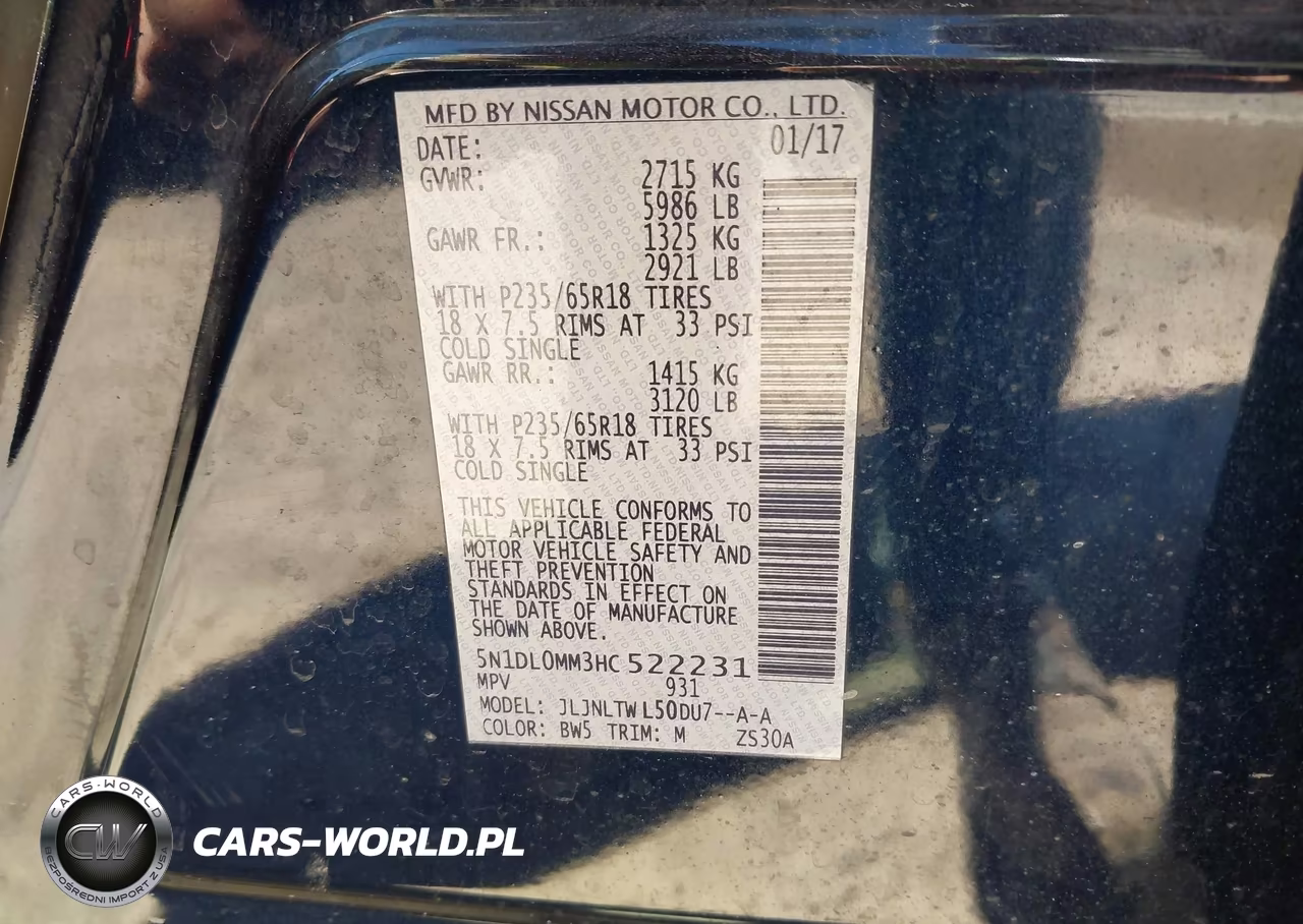 2017 Infiniti Qx60 VIN:5N1DL0MM3HC522231 - 9