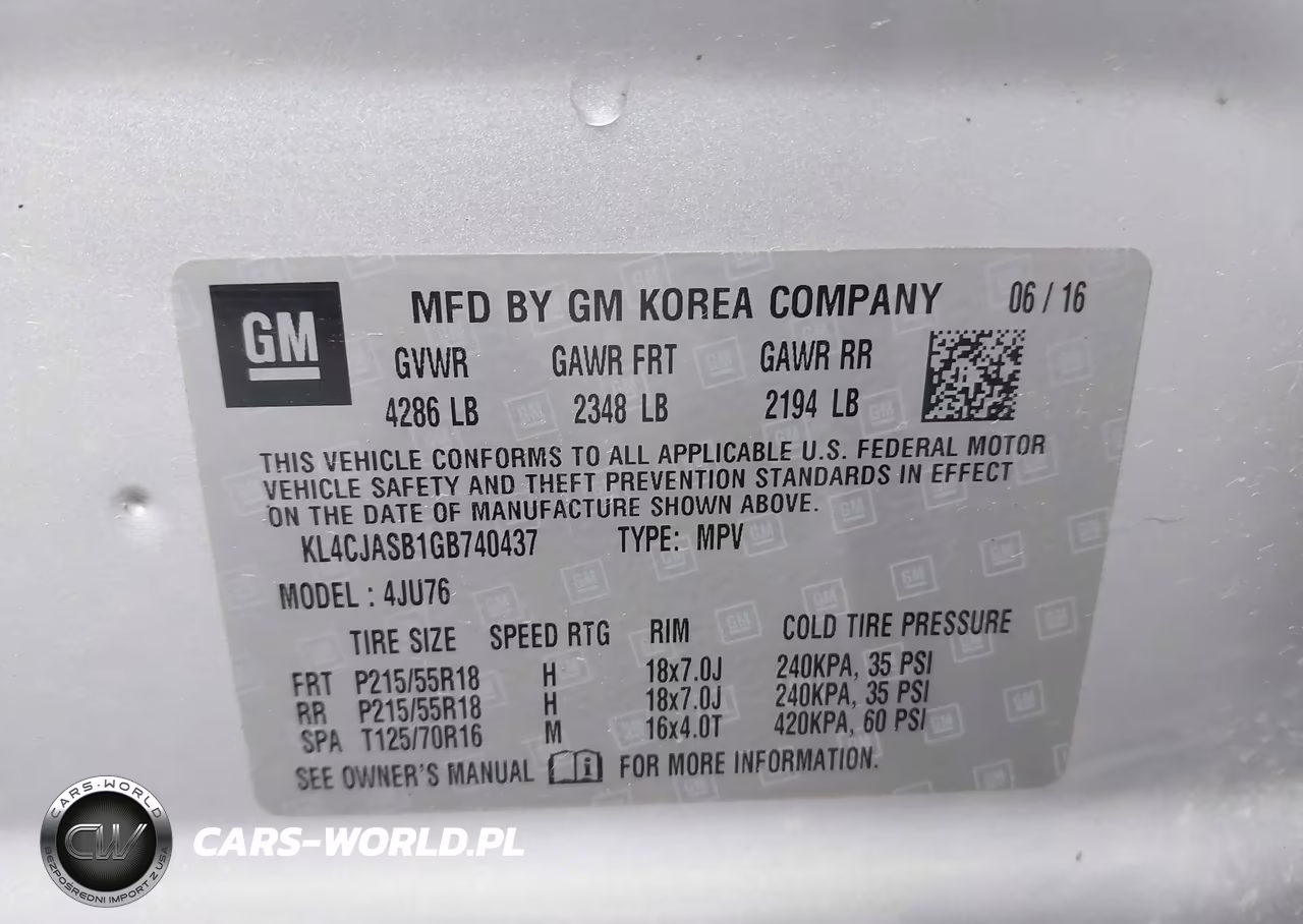 2016 Buick Encore VIN:KL4CJASB1GB740437 - 9