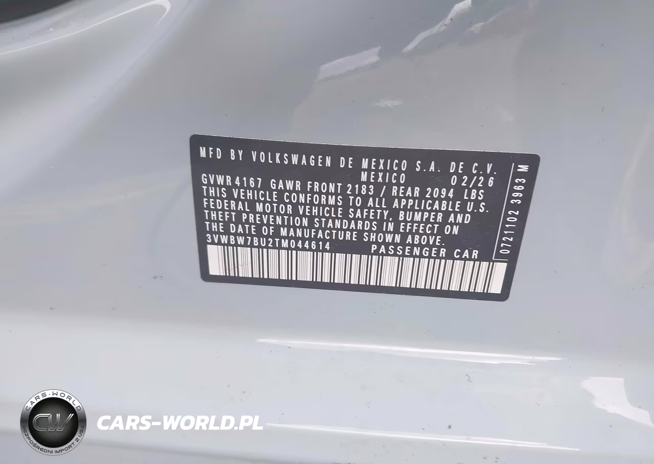 2026 Volkswagen Jetta Sport VIN:3VWBW7BU2TM044614 - 9