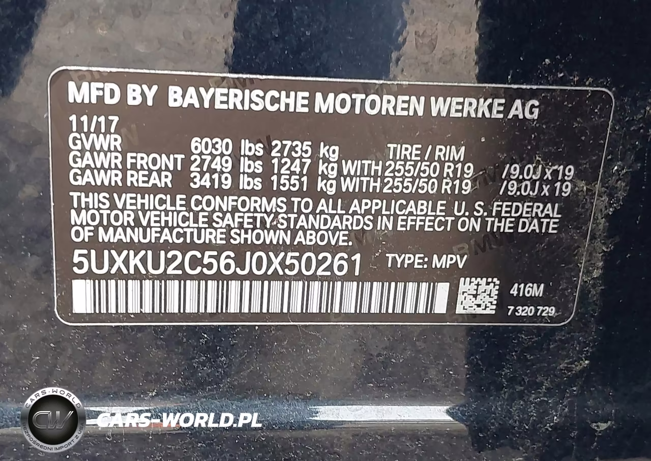 2018 BMW X6 xDrive35I VIN:5UXKU2C56J0X50261 - 9