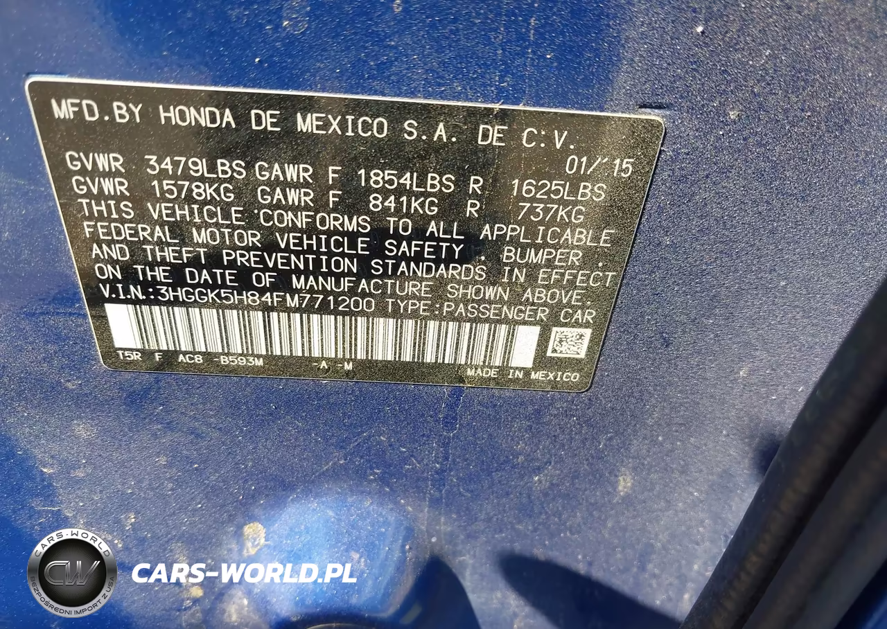 2015 Honda Fit Ex-Ex-L VIN:3HGGK5H84FM771200 - 9